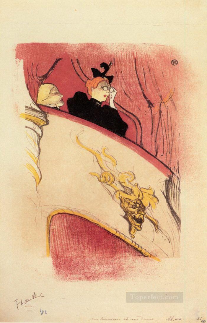 the box with the guilded mask 1893 Toulouse Lautrec Henri de Oil Paintings